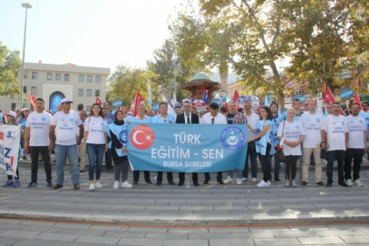 Türk Eğitim-Sen Bursa 1 ve 2 No’lu Şubelerden Güçlü Mesaj: “Türkiye Sevdamız, Ekmek İçin Kavgamız”