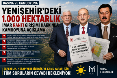 İYİ Parti Bursa İl Başkanı İsmail Kaya'dan Yenişehir Belediyesi'ne Çok Sert Çıkış: "Kapalı Kapılar Ardında Kimlerle, Hangi Yetkiyle Bu Sözleşmeler İmzalandı?"