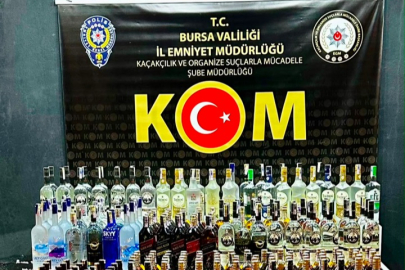 Bursa’da 297 Şişe Sahte Alkollü İçki Ele Geçirildi.